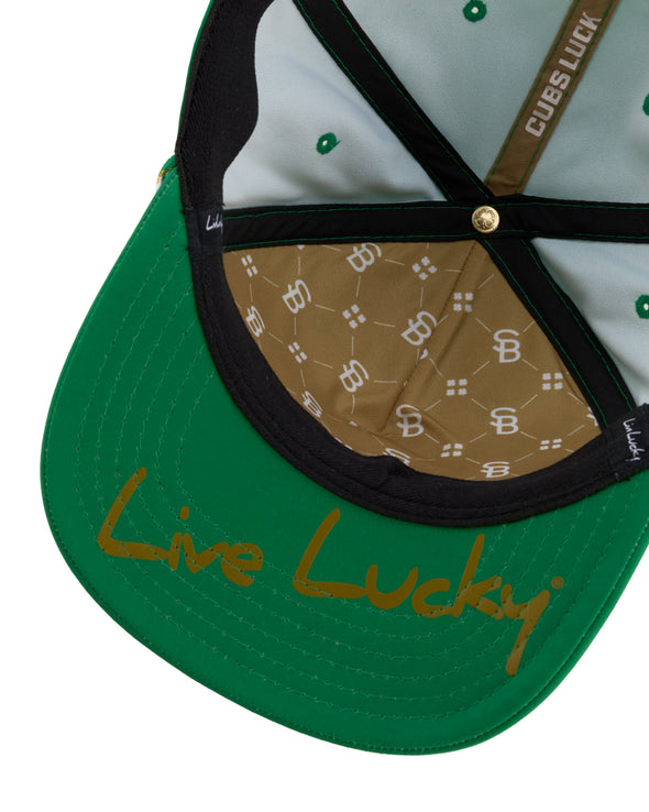 South Bend Cubs Black Clover Green Live Lucky Cap