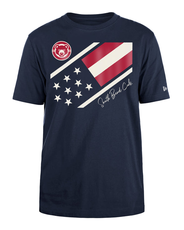 New Era South Bend Cubs July 4th Navy Men's Tee