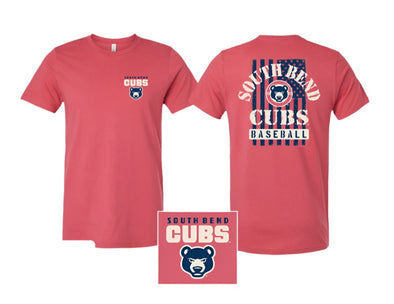 South Bend Cubs Men's Vintage Patriotic T-shirt