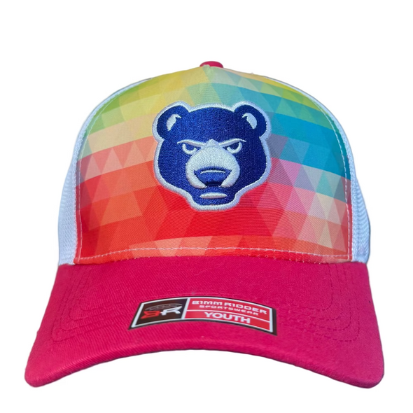 South Bend Cubs YOUTH Girls Rainbow Adjustable Cap
