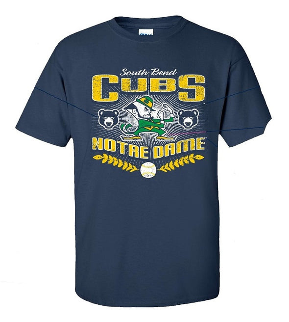 South Bend Cubs/University of Notre Dame Co-Branded T-Shirt