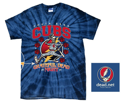 South Bend Cubs Grateful Dead Tee - Cubs Den Exclusive