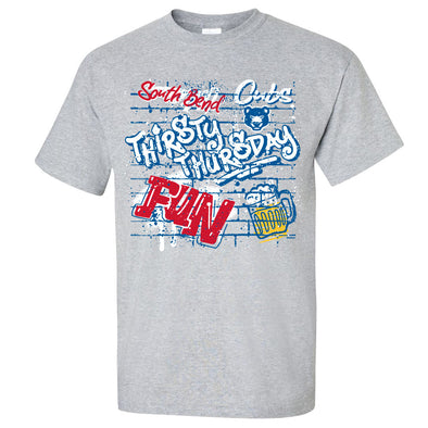 South Bend Cubs Thirsty Thursday Tee's