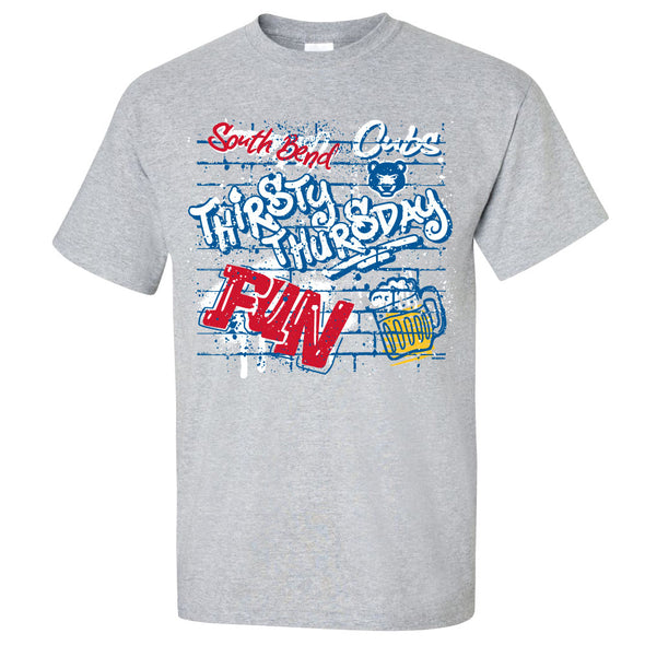 South Bend Cubs Thirsty Thursday Tee's
