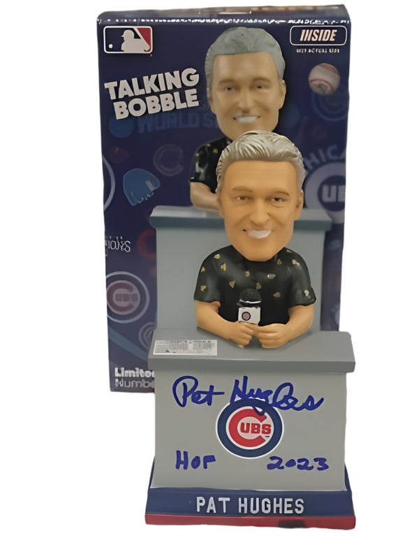 Pat Hughes Autographed 2016 World Series Game 7 Talking Bobblehead