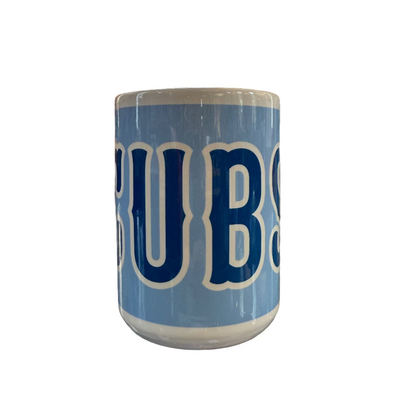 Chicago Cubs Blues Glass Coffee Mug