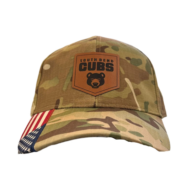 South Bend Cubs Camo Patch Cap