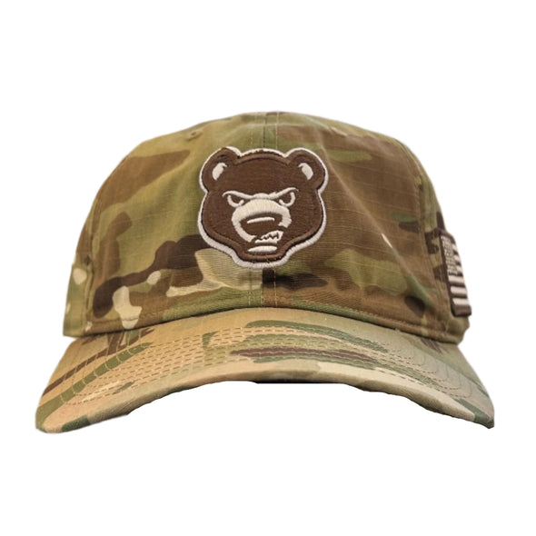 South Bend Cubs Camo Snarl Cap