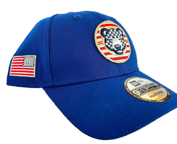 South Bend Cubs New Era 9Twenty Adjustable Royal Stars and Stripe Cap