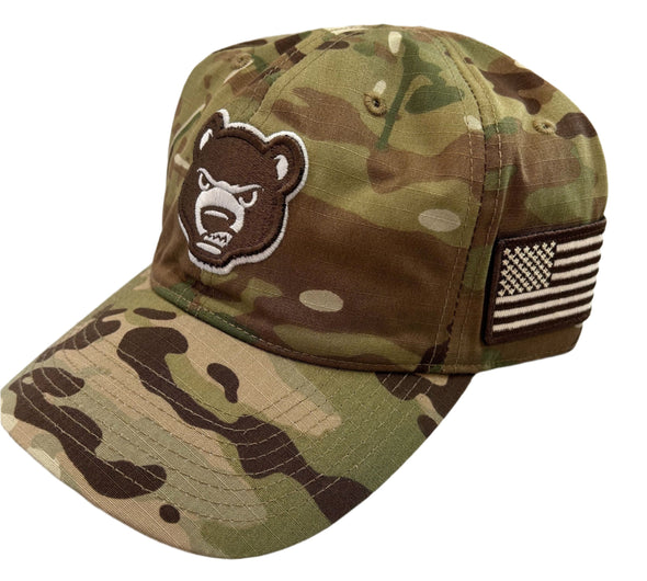 South Bend Cubs Camo Snarl Cap