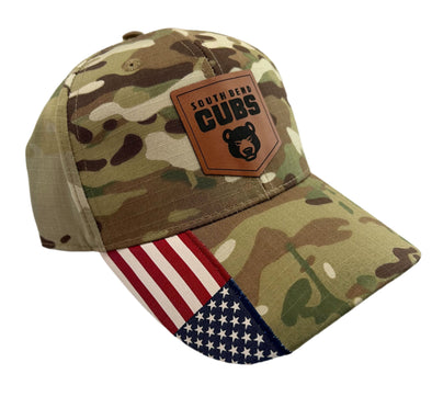 South Bend Cubs Camo Patch Cap