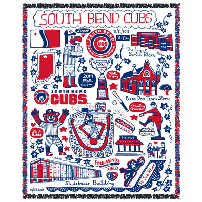 South Bend Cubs Tapestry by Julia Gash