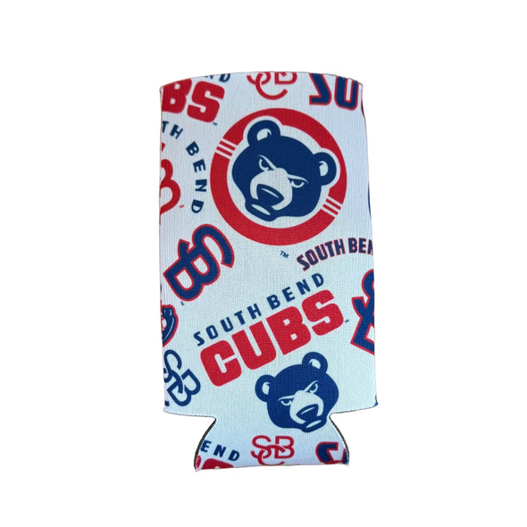 South Bend Cubs Double Sided Slim Can Coolie
