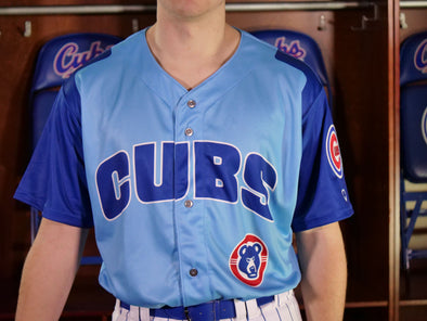 South Bend Cubs Youth Light Blue Jersey