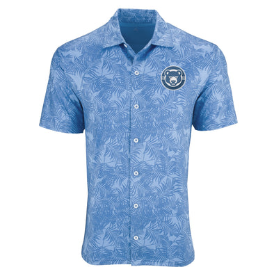 South Bend Cubs Men's Maui Full Button SS Shirt