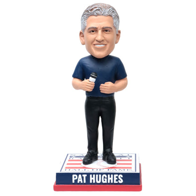 Pat Hughes Autographed Hall Of Fame Bobblehead