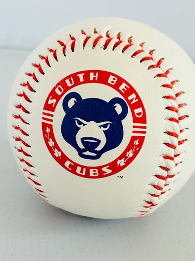 South Bend Cubs Logo Ball White