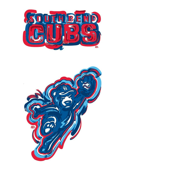 South Bend Cubs Storm Striker Light Blue T-shirt