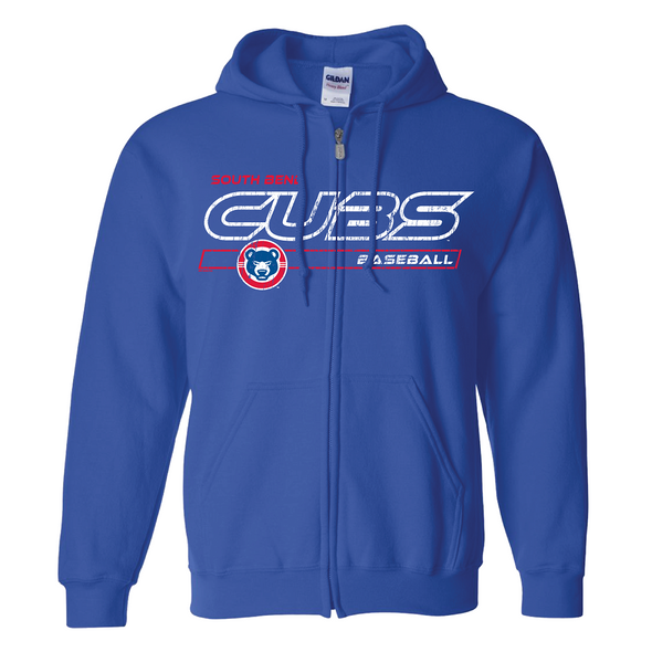 South Bend Cubs Royal Blue Full Zip Hooded Sweatshirt
