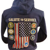 South Bend Cubs Salute To Service Hoodie