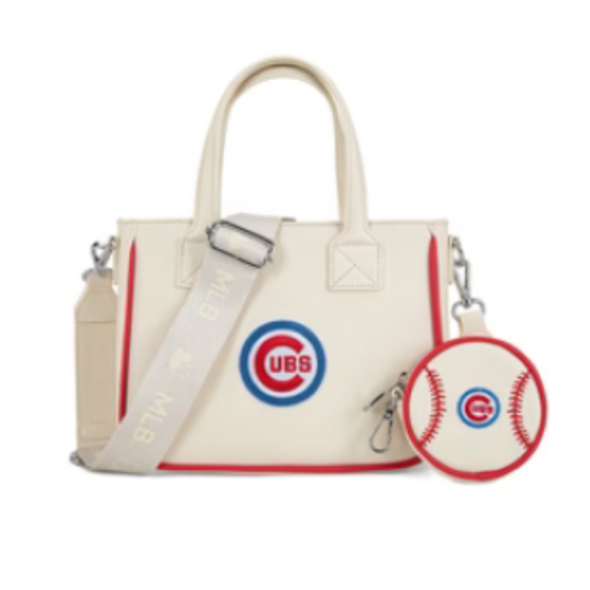 MLB Chicago Cubs Montana West Leather Tote Bag with Coin Purse