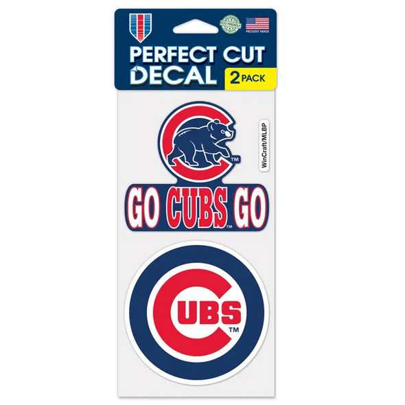 Chicago Cubs Decal 2 Pack
