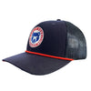 South Bend Cubs Navy Adjustable Trucker Cap with Rope