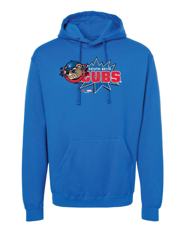 Marvel's Defendors of the Diamond South Bend Cubs Burst Hoodie