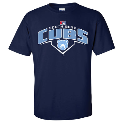 Toddler Tiny Turnip White Chicago Cubs Diamond Cross Bats T-Shirt