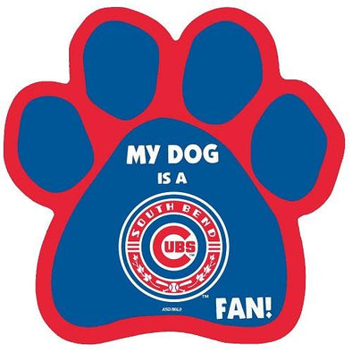 South Bend Cubs Paw Print Magnet