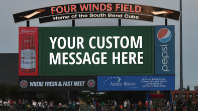 South Bend Cubs In Game Video Board Message