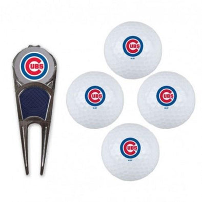 Chicago Cubs 4 pack Golf Ball Gift Set