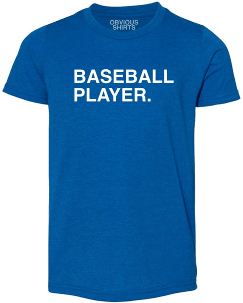 Obvious Shirts Youth Baseball Player Tee – Cubs Den Team Store