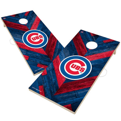 Chicago Cubs 2' X 4' Herringbone Cornhole Board Set